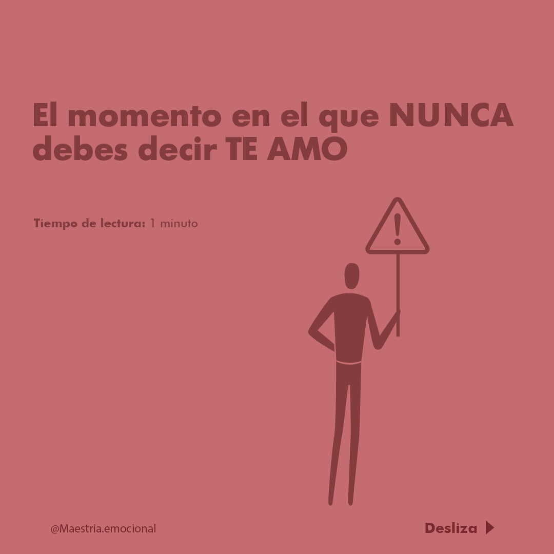 El momento en el que NUNCA debes decir TE AMO.
