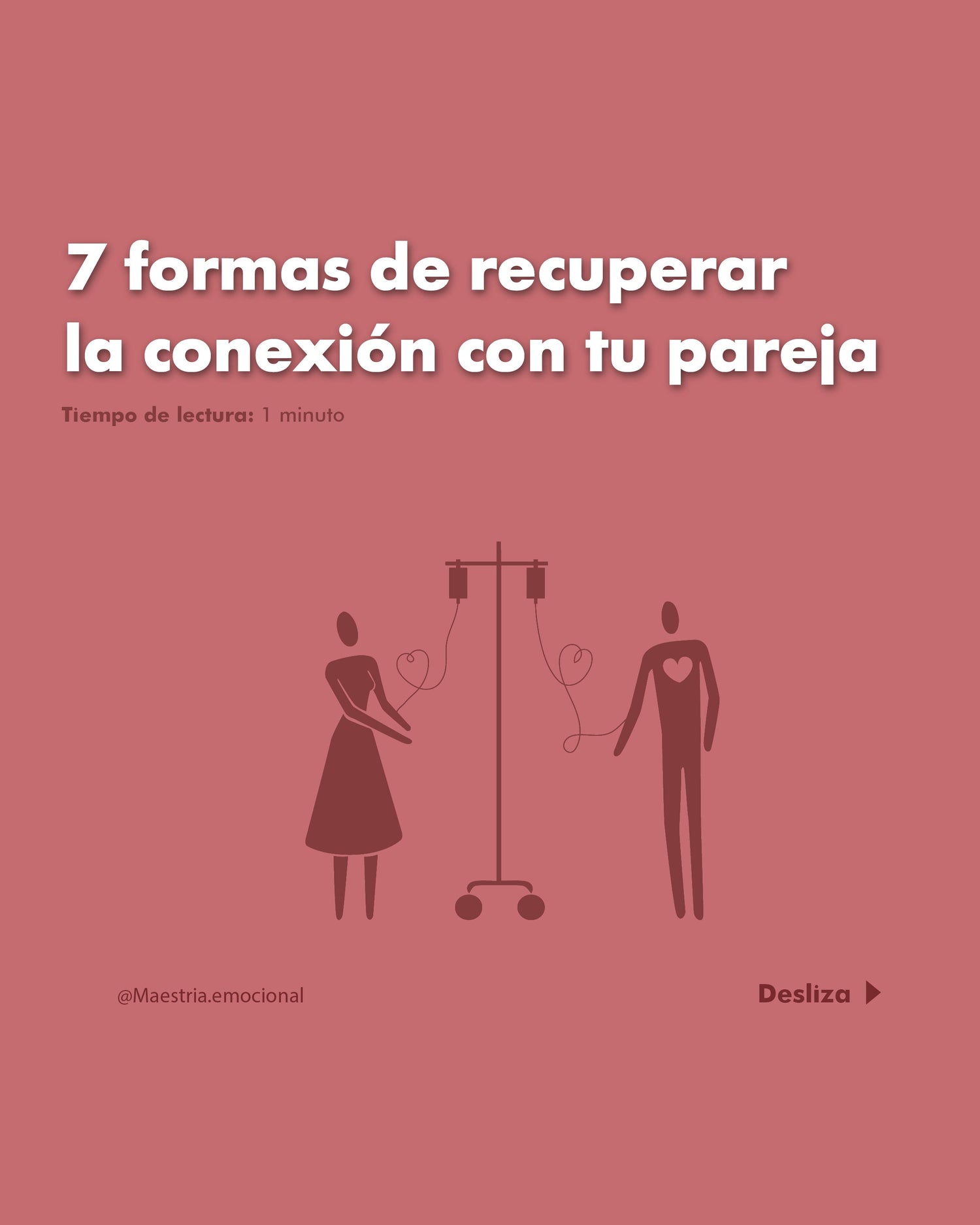 7 formas de recuperar la conexión con tu pareja.